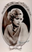 Joan Bennett Signed 5x3 inch approx black and white photo. Signed in blue ink. Good condition. All