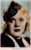 Alice Faye Signed 5x3 inch approx Colour Photo. Signed in Green Ink. Good Condition. All