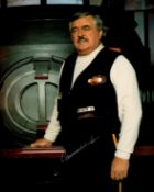 James Doohan Signed 10x8 inch Colour Photo. Signed in silver ink. Good Condition. All autographs