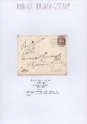 Edward Robert Lytton Bulwer-Lytton, 1st Earl of Lytton, GCB, GCSI, GCIE Signed Envelope Addressed to