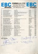 Joey and Robert Dunlop signed 1993 Isle of Man TT race guide programme signatures inside also