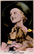 Carole Lombard Signed 5x3 inch Colour Photo. Signed in blue ink. Good Condition. All autographs come