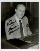 Henry Mancini Signed 10x8 inch Black and White Photo. Signed in black ink. Dedicated. Good