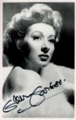 Greer Garson Signed 5 x 3 inch Black and White Photo. Signed in black ink. Good Condition. All