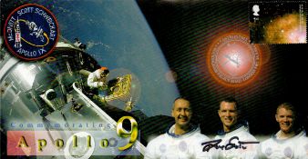 Apollo 9 moonwalker Dave Scott signed Space cover NASA Astronaut. 2002 postmarked cover. superb