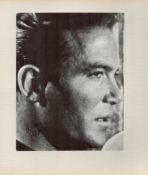 William Shatner and One Other Signed Magazine Cuttings affixed to Card Sheet. Good condition. All