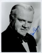 James Cagney Signed 10x8 inch Black and White Photo. Signed in blue ink, Good Condition. All