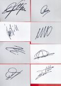 Formula One World Champions Collection 10 signed 6x4 white post cards includes great signatures such