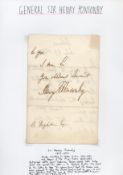 Queen Victoria Private Secretary General Sir Henry Ponsonby ALS Dated 29th July 1870. Addressed to