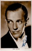 Fred Astaire Signed 5x3 inch approx Black and White Photo. Signed in blue ink. Good Condition. All