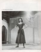 Sophia Loren Signed Black and White Programme Page. Signed in black ink. Signs of Age Present..