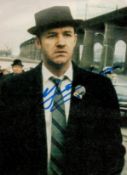 Gene Hackman Signed 5 x 4 inch approx Magazine Cutting. Signed in blue ink. Fair Condition. All