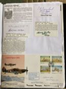 WW2 BOB fighter pilots Aubrey Covington 238 Sqn signed Spitfire FDC plus signatures of Thomas