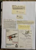 WW2 BOB fighter pilots James Quinn 236 sqn signature piece with RAF Biggin Hill cover signed by