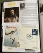 WW2 BOB fighter pilots Josef Hybler 310 sqn signature piece and Hurricane cover signed Edward