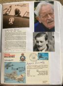 WW2 BOB fighter pilot Maurice Mounsdon 56 sqn signed 56 sqn cover and photo fixed with biography