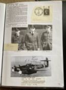 WW2 BOB fighter pilots James Crossey 249 sqn signature 249 sqn plus Mosquito magazine photo signed