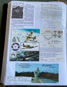 WW2 BOB fighter pilots Zbigniew Wroblewski 302 Sqn, Tim Vigors 122 Sqn signed 50th ann BOB cover