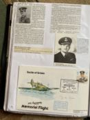 WW2 BOB fighter pilot Denys Gillam 616 sqn signed 30th ann BBMF cover fixed with biography to A4