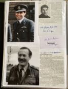 WW2 BOB fighter pilots Frantisek Fajtl signature and photo signed Victor Elkins 111 sqn fixed with