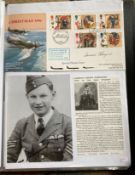 WW2 BOB fighter pilots Laurence Thorogood 87 sqn signed Spitfire FDC fixed with biography to A4page.