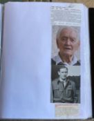 WW2 BOB fighter pilots John Stewart Hart 54 sqn signed BOB biography fixed with magazine photos to