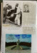 WW2 BOB fighter pilots Brian Considine signature plus BOB memorial postcard signed by Phillip Lawton