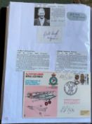 WW2 BOB fighter pilots Vlastimil Vesely 312 Sqn signature piece plus BOB RAF cover signed by Charles