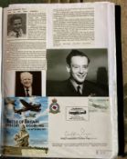 WW2 BOB fighter pilot Geoffrey Page 56 Sqn signed Biggin Hill BOB open day cover plus profile