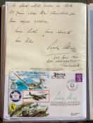 WW2 BOB fighter pilot Paddy Barthropp 602 sqn signed 50th ann BOB cover with hand written note and