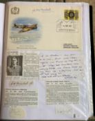 WW2 BOB fighter pilots Guy Marsland 245 Sqn signed Cover and signatures of William Whitty 607 sqn;