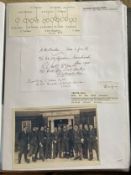 WW2 BOB fighter pilots Richard Jones 64 sqn, Percy Beake 64 sqn, Trevor Gray 64 sqn signed card with