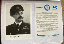 WW2 BOB fighter pilot Geoffrey Stevens 213 sqn signed 6 x 4 b/w photo in uniform fixed with