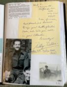 WW2 BOB fighter pilot Ronald Wallens 41 Sqn signed photo and hand written letter fixed with