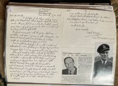 WW2 BOB fighter pilot Phillip Wareing 616 sqn hand written letter, good WW2 content fixed with