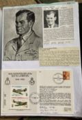 WW2 BOB fighter pilot Eustace Holden 501 sqn signed 40th ann BOB cover fixed with biography to A4