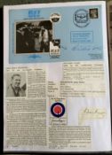 WW2 BOB fighter pilots Frantiske Vindis 310 Sqn signed Reach for the Sky cover and signature of John