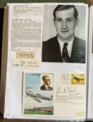 WW2 BOB fighter pilots John Storie 615 sqn signed R J Mitchell Spitfire cover; Clifford Rudland