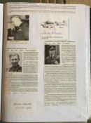 WW2 BOB fighter pilots AVM Sandy Johnstone 602 Sqn, Norman Hancock 65 Sqn signatures fixed with