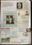 WW2 BOB fighter pilots Hugh Dowding 74 Sqn signed Lord Dowding cover plus BOB cover signed by Iain