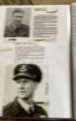 WW2 BOB fighter pilot Herbert Pinfold signatures fixed with biography to A4 page. WW2 RAF Battle