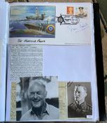 WW2 BOB fighter pilot Timothy Vigors 222 Sqn signed Spitfire The Hunting Party FDC fixed with