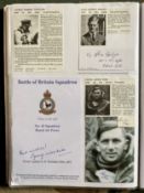 WW2 BOB fighter pilots George Westlake 43 sqn signed BOB bookplate, Leslie Parr 79 sqn signature and