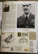 WW2 BOB fighter pilot Herbert Hallows 43 sqn signed RAF Hartland Point cover fixed with biography