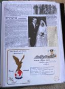 WW2 BOB fighter pilot Arthur Banham 264 Sqn signed 1986 Wings Appeal Spitfire flown cover fixed with