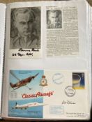 WW2 BOB fighter pilots Victor Elkins 111 sqn signed Classic Aircraft cover and Benjamin Bent 25