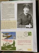 WW2 BOB fighter pilot Reginald Nutter 257 sqn signed 41st ann BOB cover fixed with biography to A4