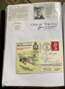 WW2 BOB fighter pilots James Culmer 25 sqn and John Milne 605 sqn signed pieces, with Eric Wright