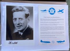 WW2 BOB fighter pilot Grp Capt Leonard Bartlett DSO 17 sqn signed 6 x 4 inch portrait photo in RAF