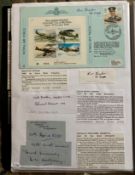 WW2 BOB fighter pilots Kenneth Taylor 29 sqn signed 46th ann BOB cover plus signatures of Keith